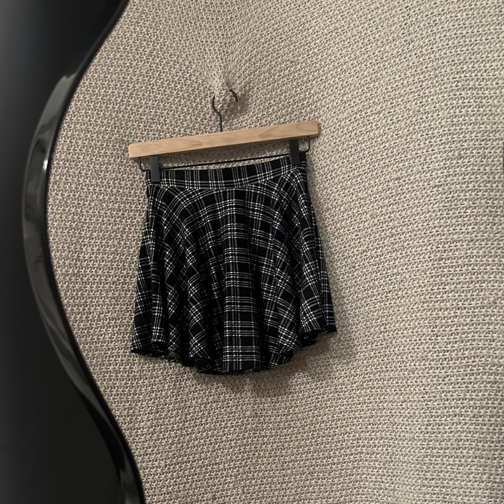 Forever 21 Monochrome Checkered Skirt